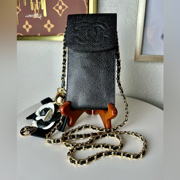 🔥Authentic CHANEL CC Caviar Pouch/Shoulder Bag - Picture 4 of 12